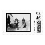 African Americans with Kazoos and a Guitar 1914 Postage Stamp