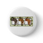 African Animal Collage Pins
