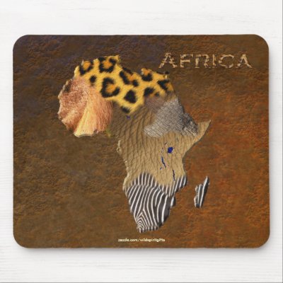 Africa Map Animals