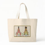 African Art Deco Couple Tote Bag