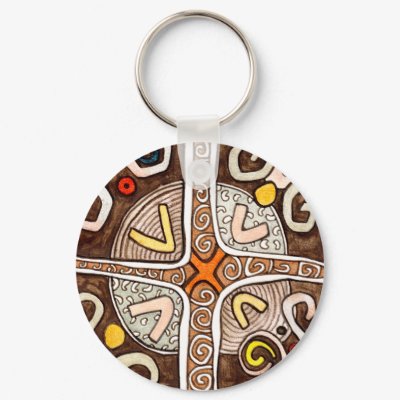 African Art Keychain by ShouShou