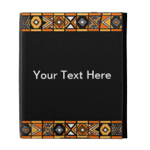 African art pattern iPad folio covers