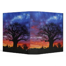 African baobab tree, Adansonia digitata, 2 Vinyl Binder