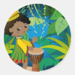 African boy stickers