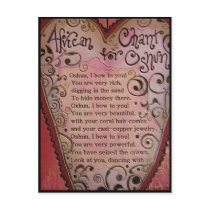 African Chant for Oshun postcards by voodoomama African Chant for Oshun postcards