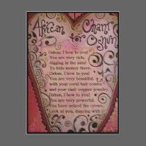 African Chant for Oshun postcards