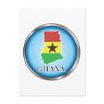 African country buttons post card