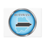 African country buttons post card