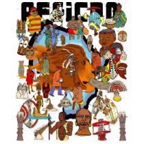 African Cultural Lion Hearted Tribes t-shirts