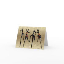 African Dance Group1 Greeting Card