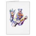 African dancer cards by Alejandro African dancer cards