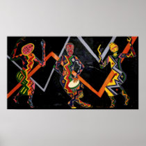 African Drummer Print