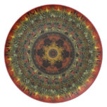 African Dusk Mandala plate