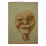 African Elder Woman Greeting card