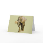 African Elephant Greeting Card