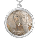 African elephant custom necklace