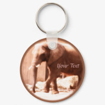 African Elephant Keychain