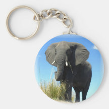 African Elephant Keychain