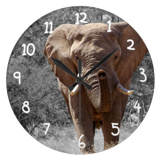 African Elephant Wall Clocks 