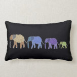 African Elephant Lumbar Pillow
