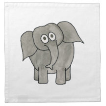 African Elephant. Napkin