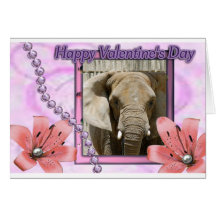 African Elephant Note Card