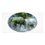 African Elephant Photo Card Template