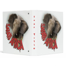 African elephant photograph albums 3 ring binders