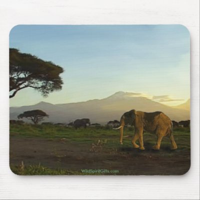 African Elephant Series Mousepad by RavenSpiritPrints