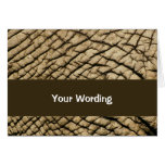 African elephant skin - safari curios greeting card