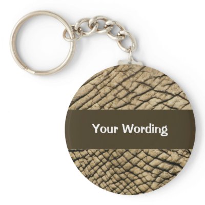 African elephant skin - safari curios keychains by Rowood