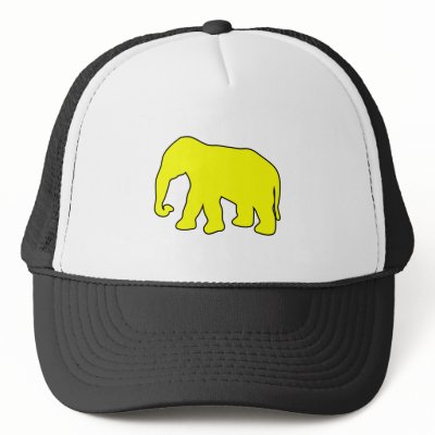 African Elephant Symbol Ivory Tusks Dumbo Mesh Hats by inquester