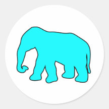 African Elephant Symbol Ivory Tusks Dumbo Sticker
