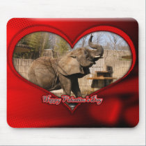 African Elephant Valentine Mousepad mousepads