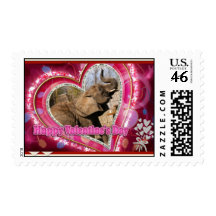African Elephant Valentine Postage