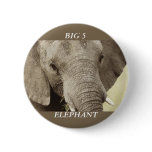 African elephant wildlife safari badges & buttons