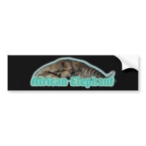 African elephant wildlife safari bumper stickers bumper stickers