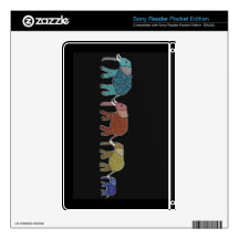 African Elephants Sony Reader Pocket Edition Skin Decals For Sony Reader