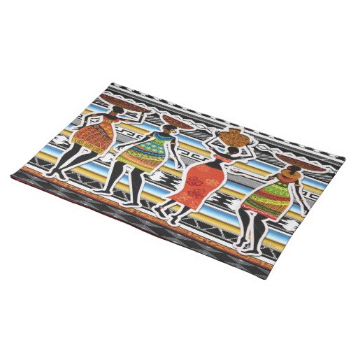 African Feast Cloth Placemat Zazzle