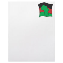 African Flag Letterhead Design