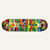 African Flags Skateboard skateboards