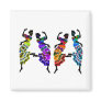 African Foot Dance Refrigerator Magnets