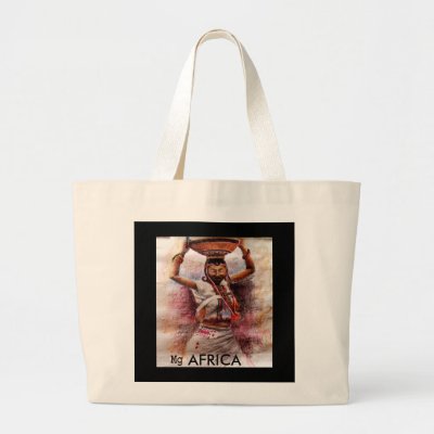 African Girls on African Girl  Africa Canvas Bag By Adeolagbadamosi
