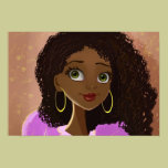 African girl illustration Poster posters