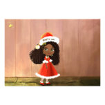 African Girl Mindy- happy x-mas invitation