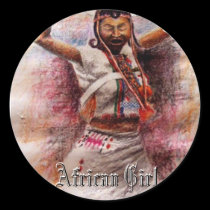 AFRICAN GIRL  stickers