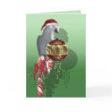 African Gray Christmas cards