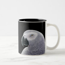 African Gray Parrot Mug