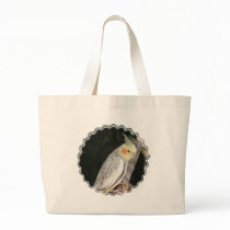 African Grey Parrot Canvas Bag