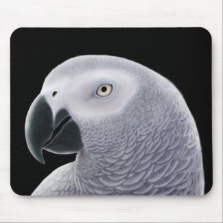 African Grey Parrot Mousepad mousepad